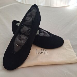Eileen Fisher Black Flats